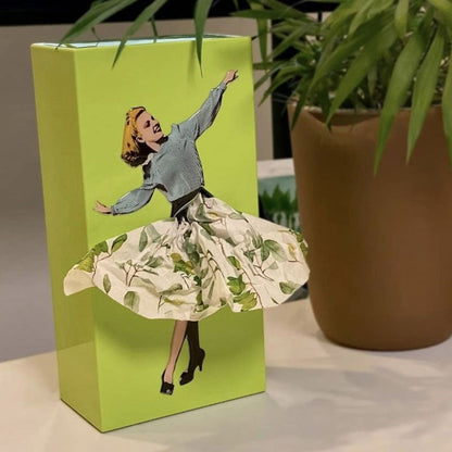 Decorative Floral Tissue Holder