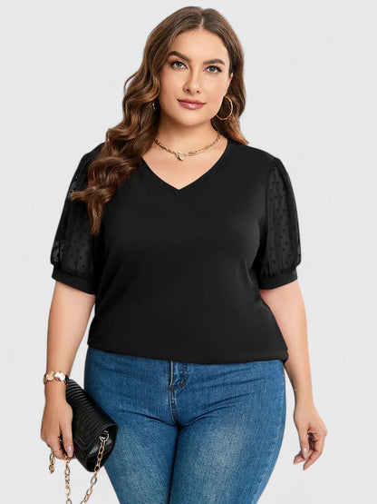 Relaxed Fit V Neck T Shirt