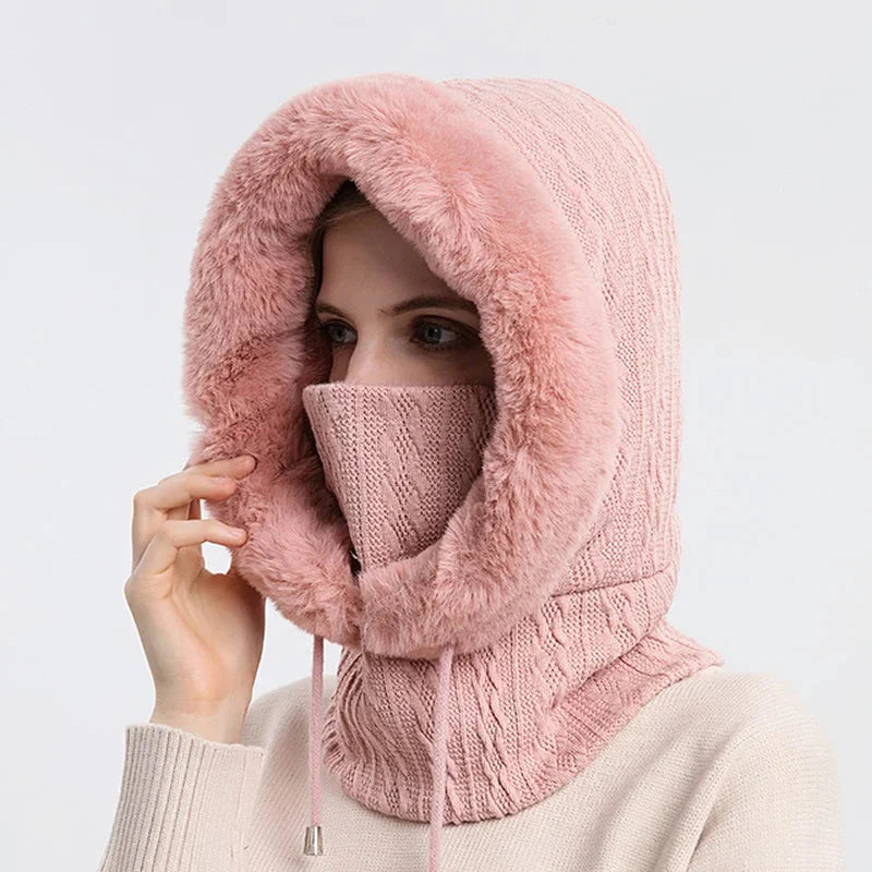 Plush Fleece Scarf with Soft Fur for Women - Nocini