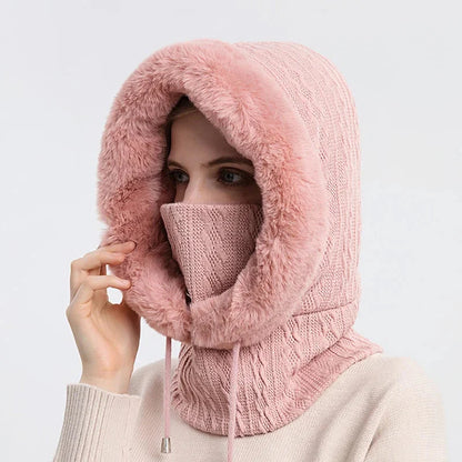 Plush Fleece Scarf with Soft Fur for Women - Nocini