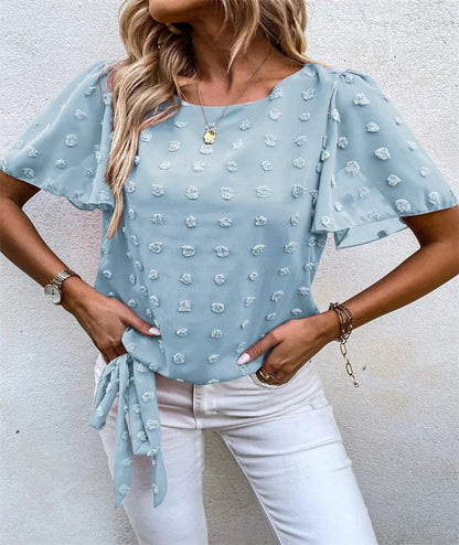 Women's Elegant Shirt with Floral Pattern