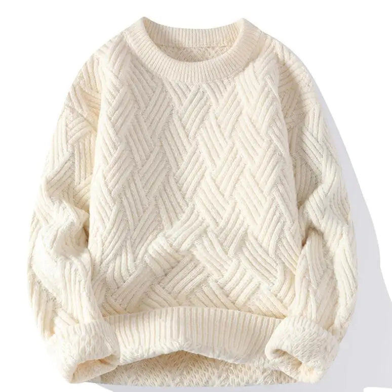 Casual Fit Geometric Sweater