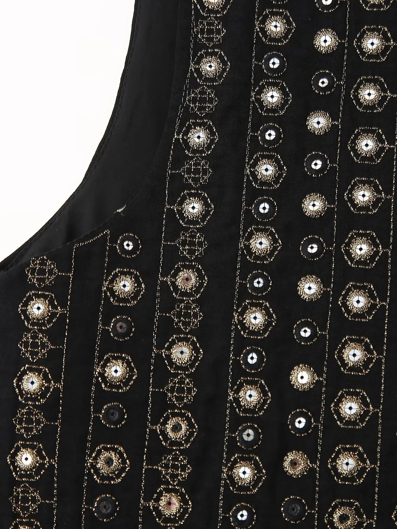 Glittery Embellished Bohemian Waistcoat