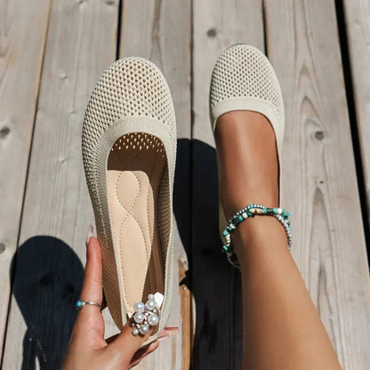 Comfortable Summer Women's Flat Shoes - Olytrend