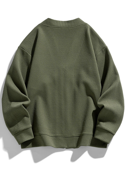 Large Zip Up Sweater Coat