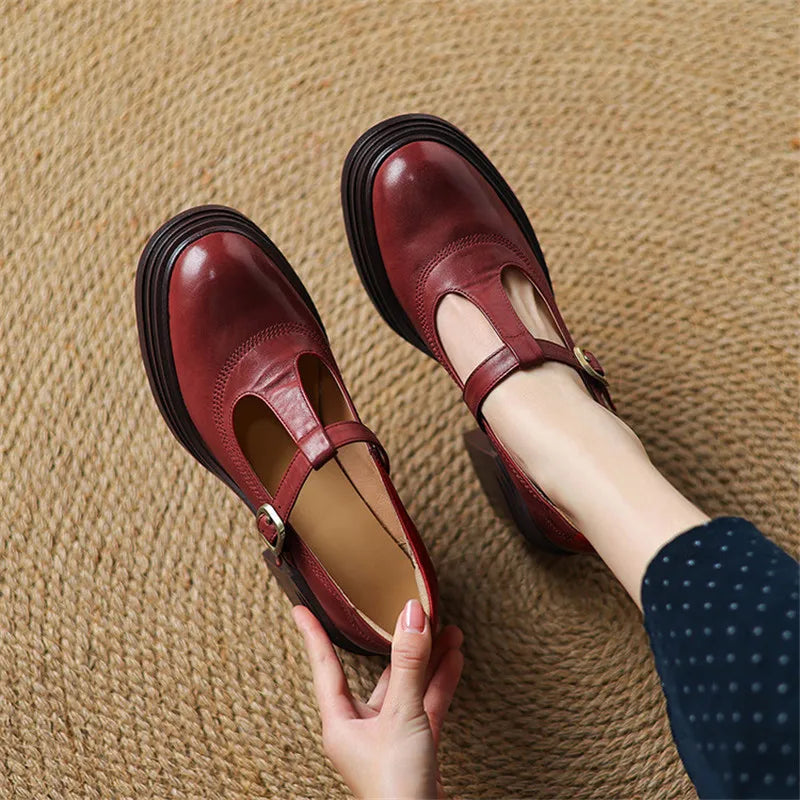 Trendy Block Heel Shoes - Nocini
