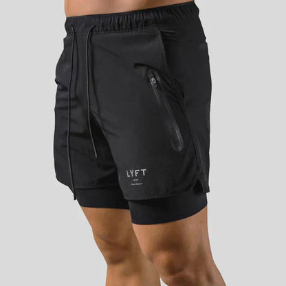 Men's Athletic Pants 2-in-1 Training Gym Wear