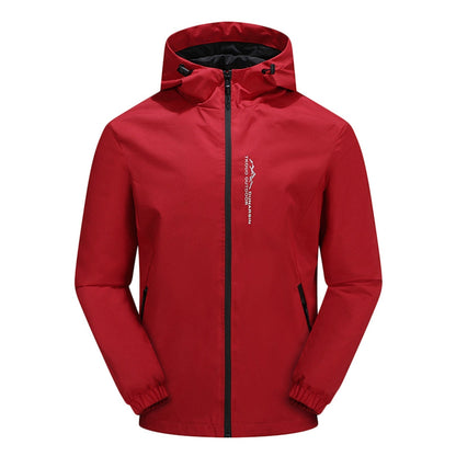 Waterproof Men's Hooded Softshell Jacket Regular Fit