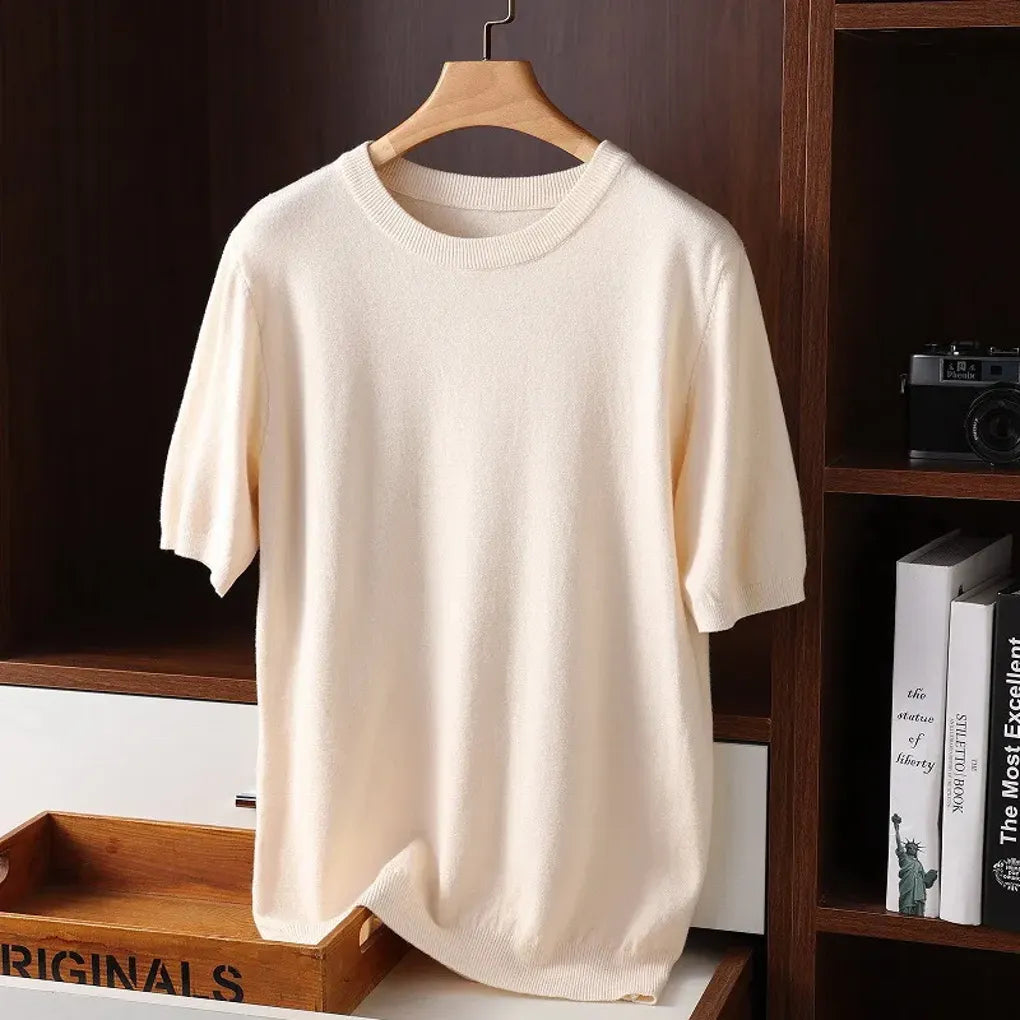 Classic Casual Crew Neck Tee - Olytrend