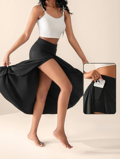 Flowy Wide Wrap Around Skirt