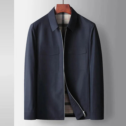 Classic Fit Mens Zip Up Casual Jacket - Nocini