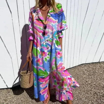 Colorful Summer Beach Maxi Dress