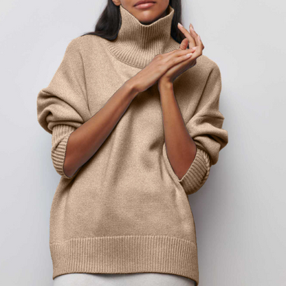 Cozy Women's Oversized Crew Neck Winter Sweater