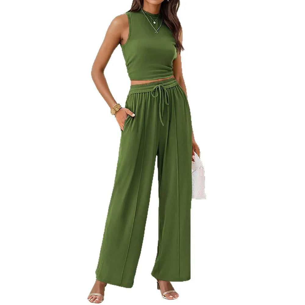 Women's Lightweight 2 Piece Summer Pants Set