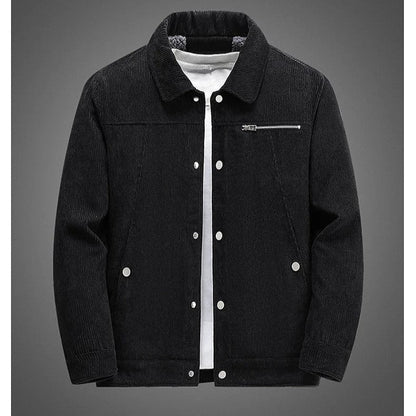 Textured Cotton Button Jacket