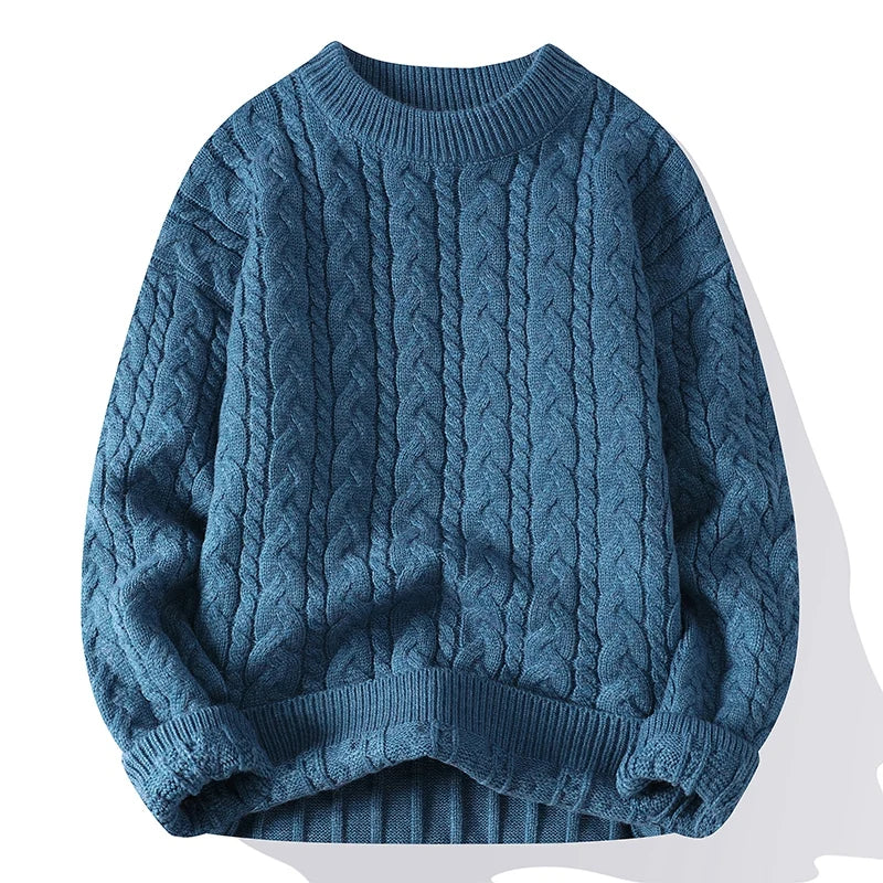 Casual Fit Knit Crew Neck Sweater