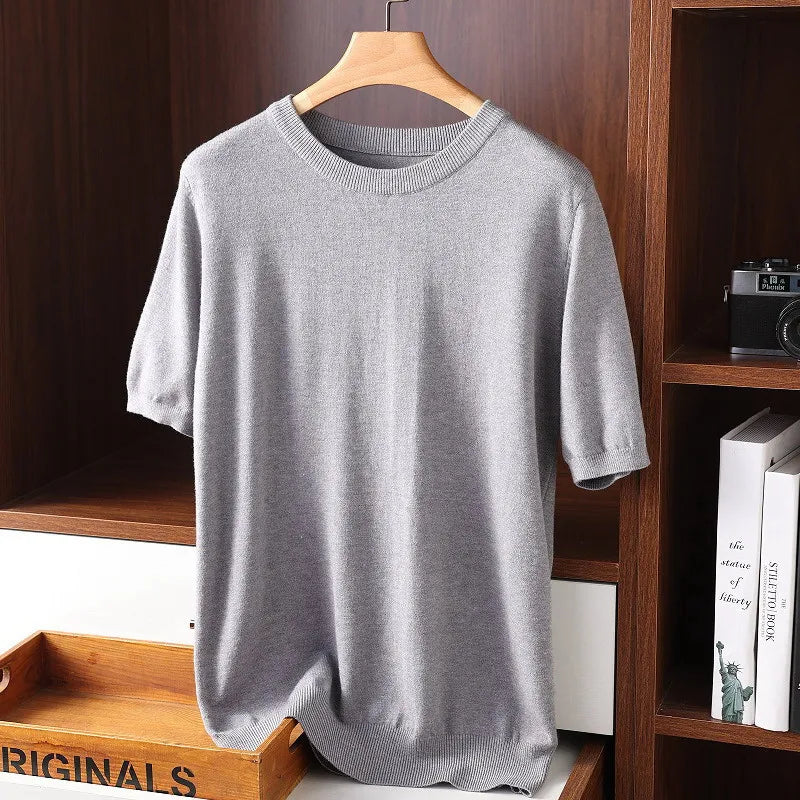 Soft Knit Cashmere Sweater Shirt
