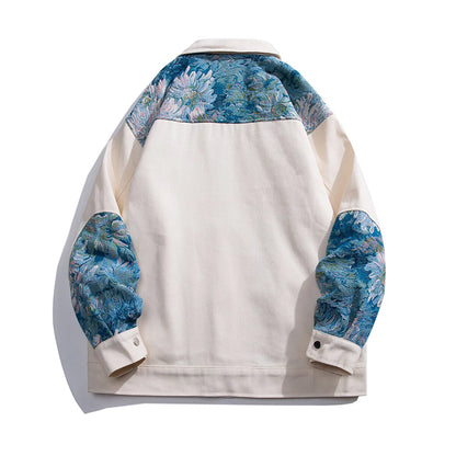 Stylish Patched Jeans Jacket