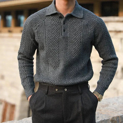 Classic Fit Knit Polo Shirt