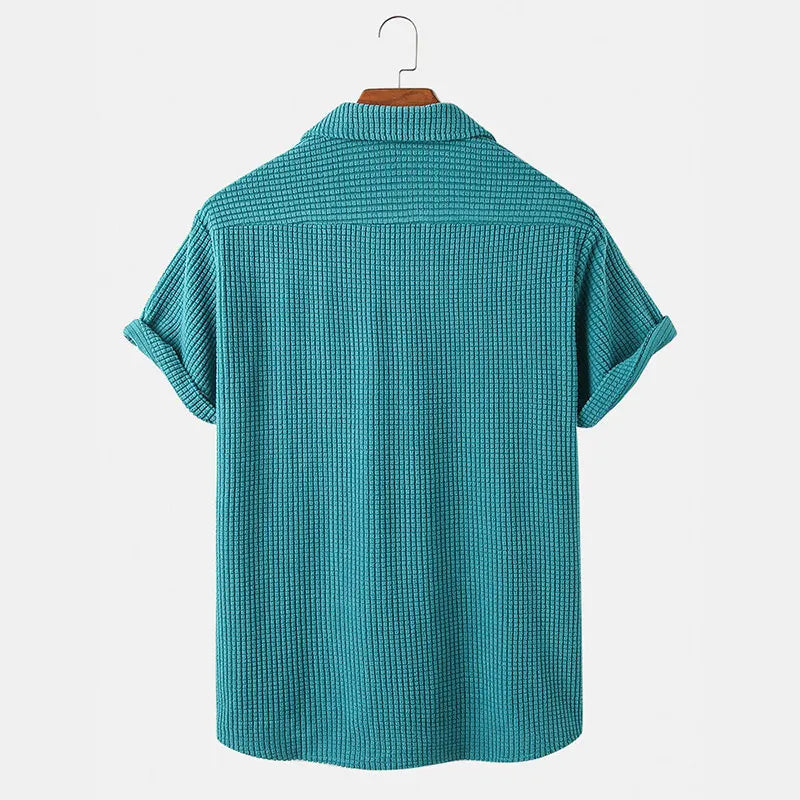 Comfy Grid Pattern Tee Shirt