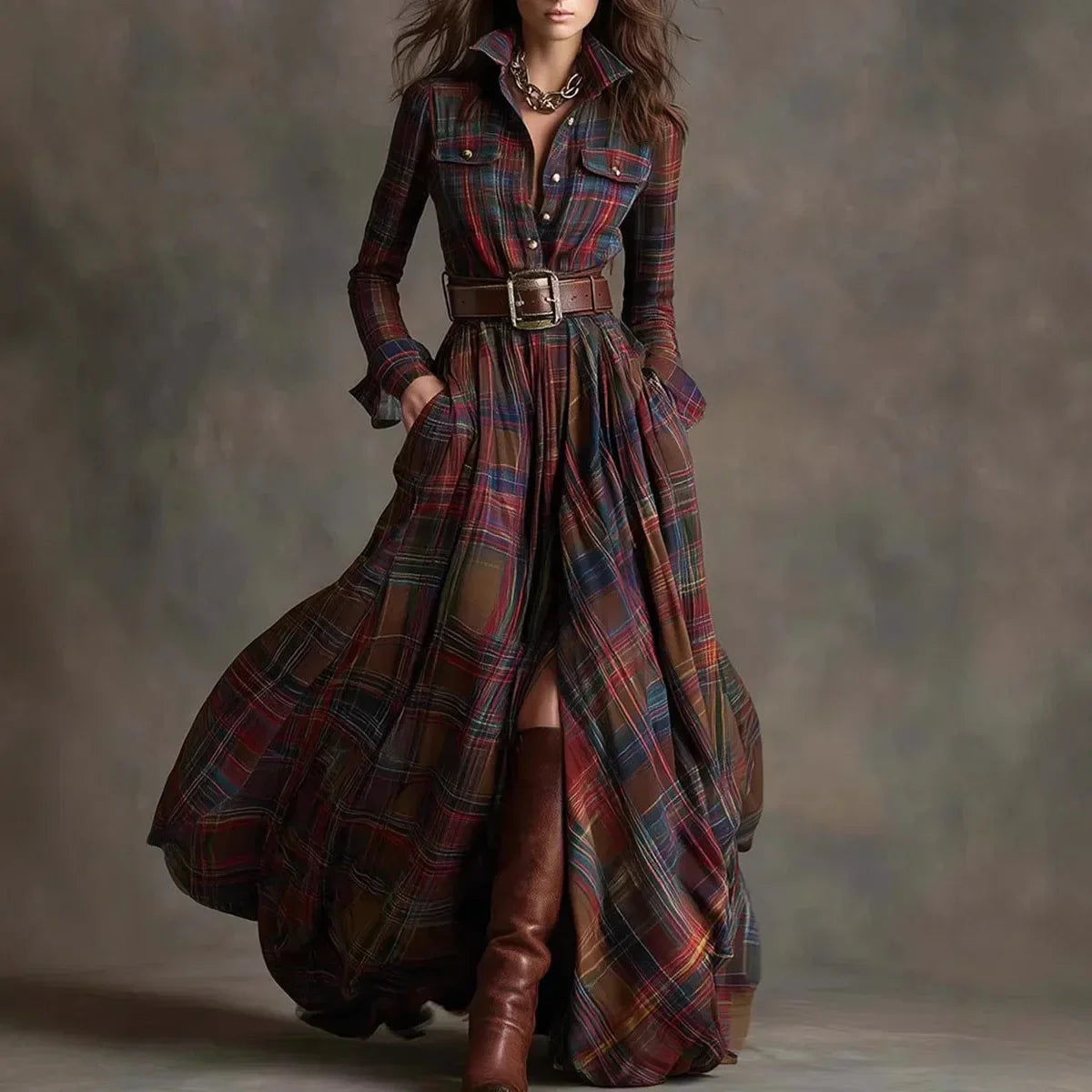 Elegant Long Maxi Dress - Olytrend