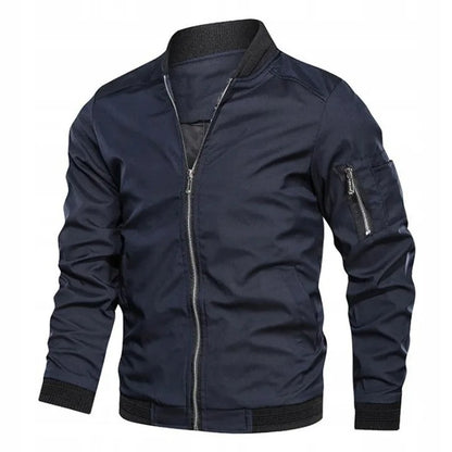 Men's Zip Up Flight Jacket - Nocini