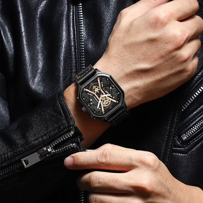 Trendy Skull Chronograph Watch