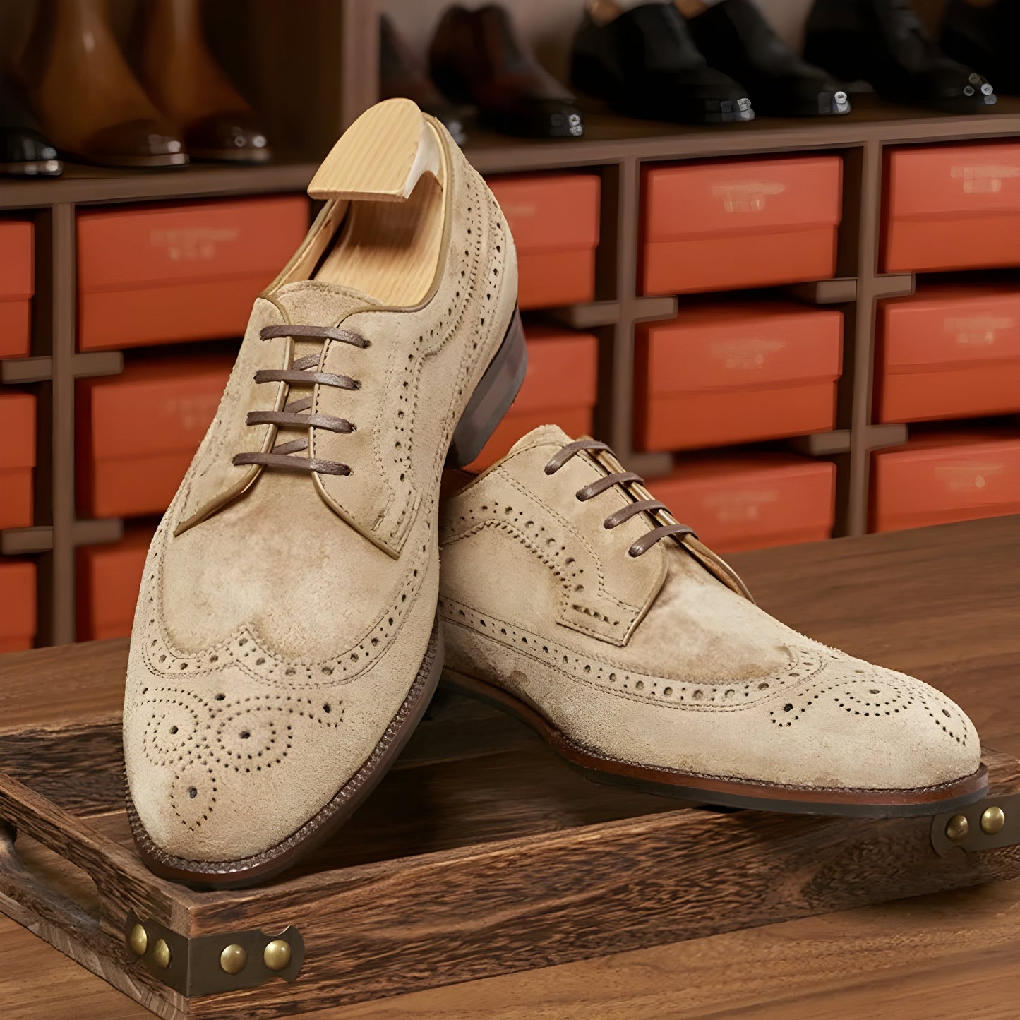 Luxury Suede Lace Up Shoes