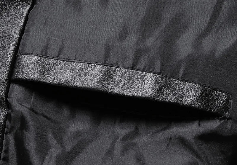 Rugged Motorcycle Leather Coat