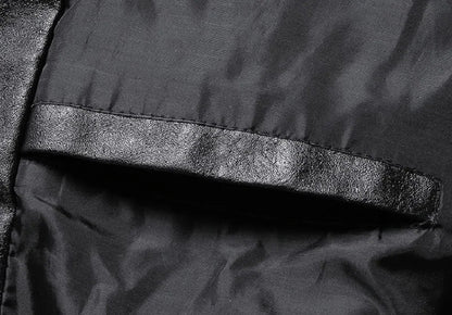 Rugged Motorcycle Leather Coat