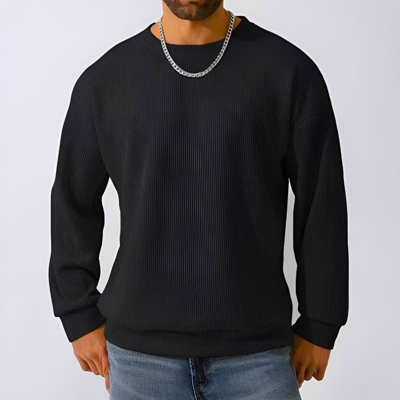 Casual Fitted Crew Neck Sweatshirt - Nocini