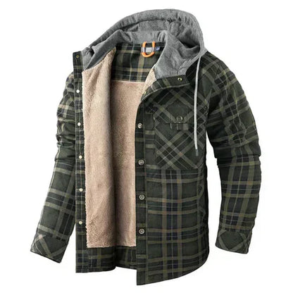Classic Flannel Hoodie Jacket