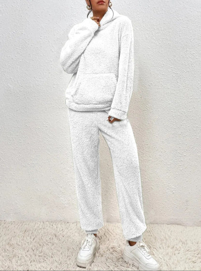 Soft Plush Hooded Onesie Loungewear for Relaxation