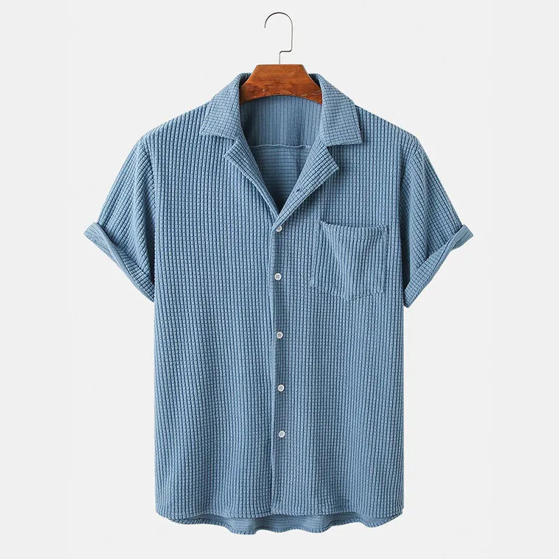 Comfy Grid Pattern Tee Shirt