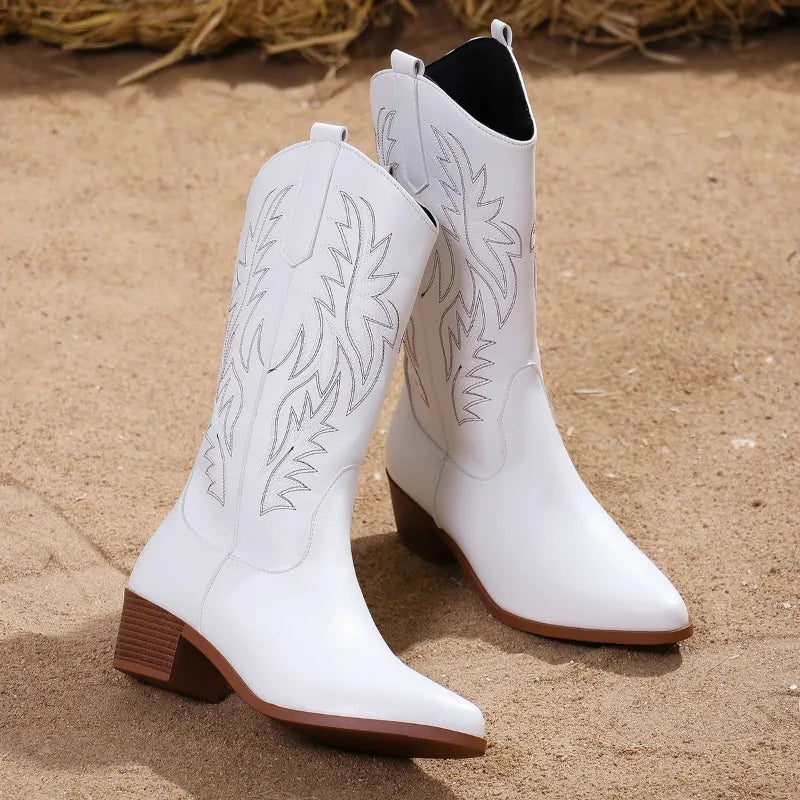 Comfortable Orthopedic Western Boots - Olytrend
