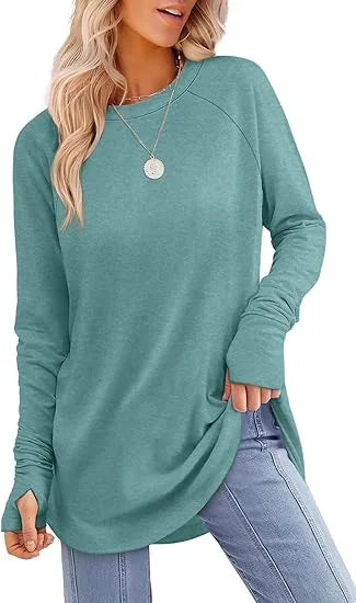 Women's Casual Crew Neck Tunic