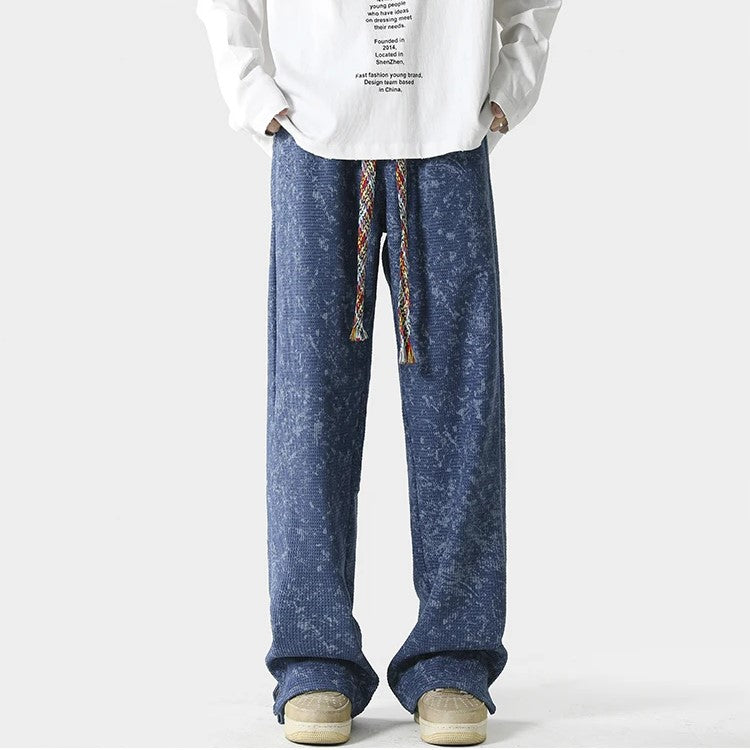 Distressed Faded Jogger Pants