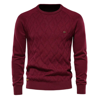 Classic Plaid Crew Neck Sweater