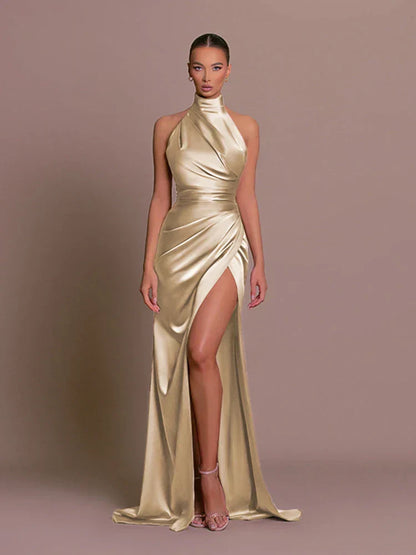 Elegant Party Dress with High Slit