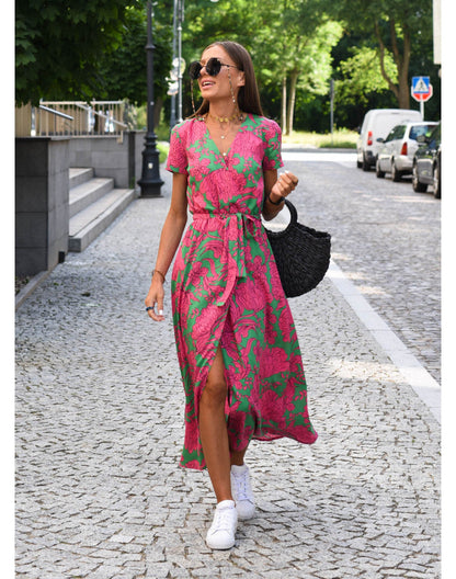 Easy Breezy Floral Summer Dress - Olytrend