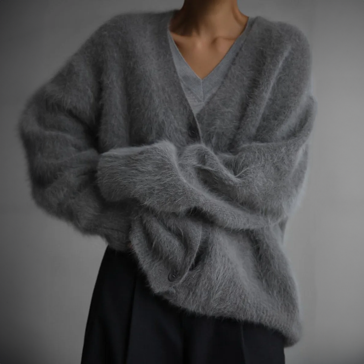 Cozy Women's Long Sleeve Open Front Cardigan