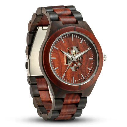 Classic Wooden Round Analog Watch
