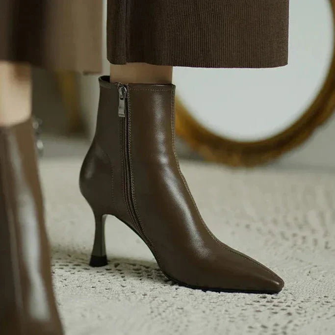 Low Heel Ankle Boots