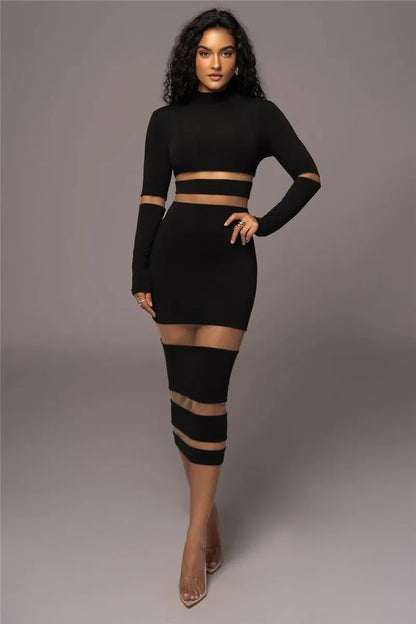 Fit and Flare Midi Dress for Women - Nocini