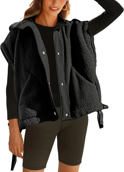 Fuzzy Fleece Lined Winter Jacket