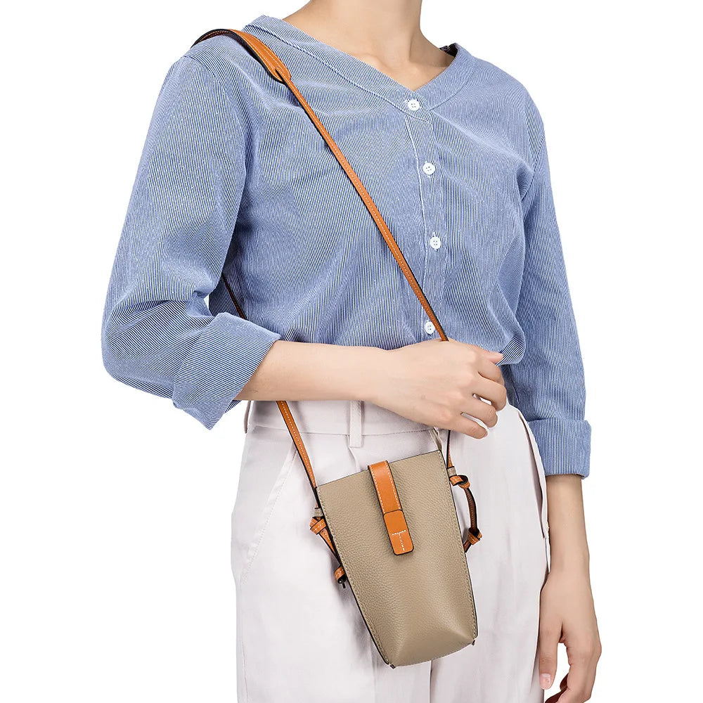 Small Leather Shoulder Purse - Nocini