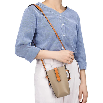 Small Leather Shoulder Purse - Nocini