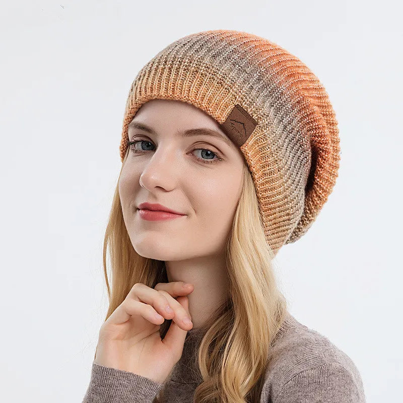 Colorful Texture Knit Beanie - Nocini