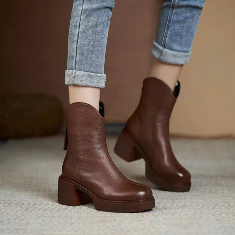 Stylish Vegan Ankle Boots for Daily Use - Nocini
