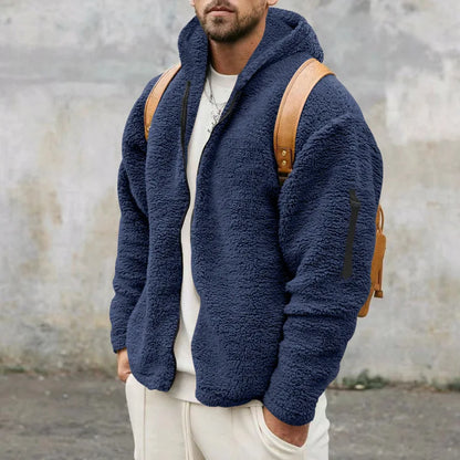 Cozy Men's Fleece Zip Up Hoodie